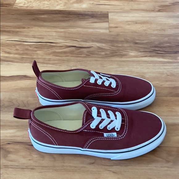 Vans Red Authentic Elastic Lace Slip on - Picture 5 of 10
